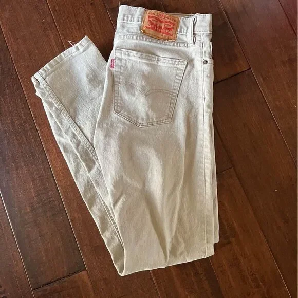 Levi’s Mens Khaki Jeans Denim- size 31 - Picture 2 of 7